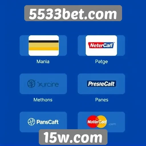 Métodos de pagamento disponíveis no 5533bet.com